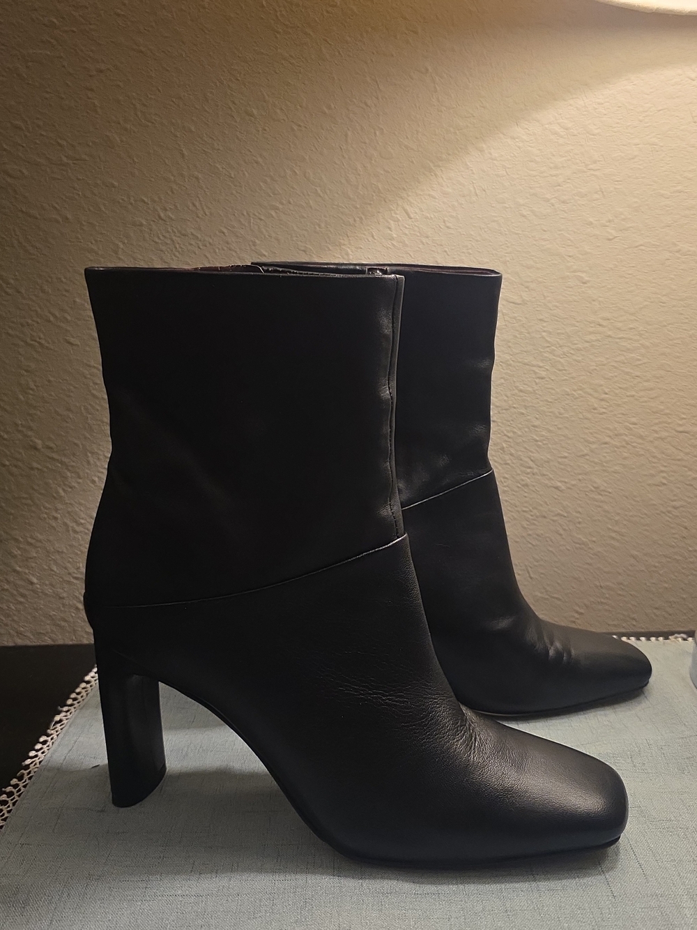 Franco Sarto Women's Mid-Calf Leather Heeled Boots